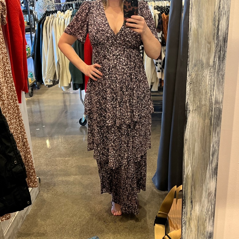 Z Supply Floral V neck dress Size Mediuma